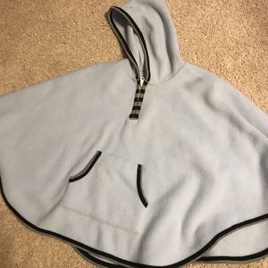 Light blue girls poncho